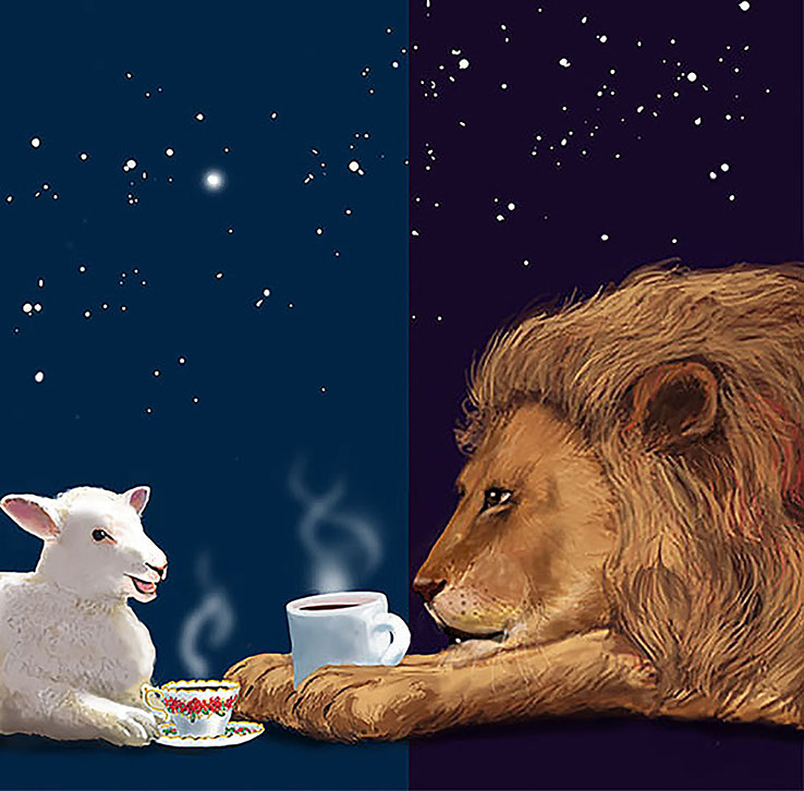 buff gay bartender cruising skinny man whose drink he's pouring